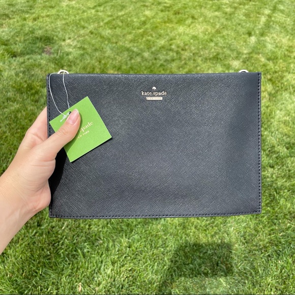 kate spade Handbags - NWT Kate Spade Black Leather Crossbody Purse